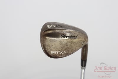 Cleveland RTX 4 Tour Raw Wedge Lob LW 58° 9 Deg Bounce Nippon NS Pro Modus 3 Tour 125 Steel Stiff Right Handed 35.75in
