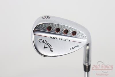 Callaway Mack Daddy 4 Chrome Wedge Lob LW 60° 10 Deg Bounce S Grind Dynamic Gold Tour Issue S200 Steel Wedge Flex Right Handed 34.5in