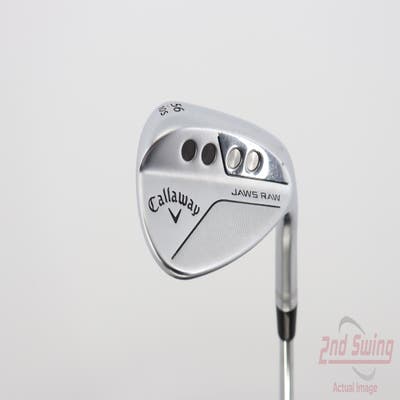 Callaway Jaws Raw Chrome Wedge Sand SW 56° 10 Deg Bounce S Grind Dynamic Gold Spinner TI Steel Wedge Flex Right Handed 35.25in