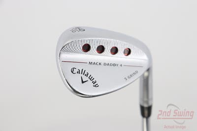 Callaway Mack Daddy 4 Chrome Wedge Lob LW 60° 10 Deg Bounce S Grind Dynamic Gold Tour Issue S200 Steel Stiff Right Handed 35.75in