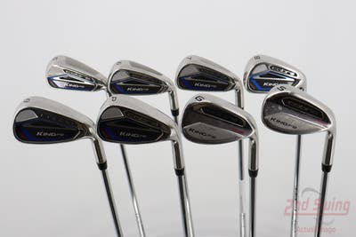 Cobra King F8 One Length Iron Set 5-PW AW GW SW Stock Steel Stiff Right Handed 37.5in