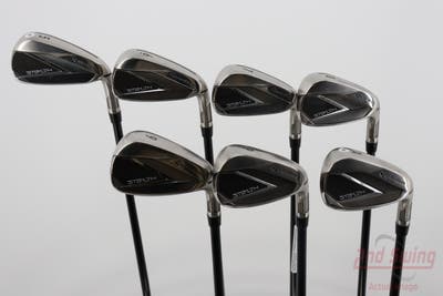 TaylorMade Stealth Iron Set 5-PW AW Stock Graphite Stiff Right Handed 38.5in