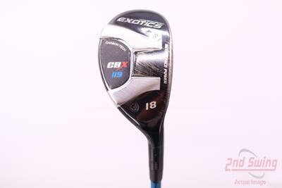Tour Edge Exotics CBX 119 Hybrid 3 Hybrid 18° Handcrafted Even Flow Blue 85 Graphite Stiff Right Handed 40.5in