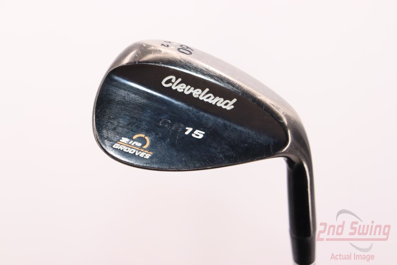 Cleveland CG15 Black Pearl Wedge Lob LW 60° 12 Deg Bounce Cleveland Traction Wedge Steel Wedge Flex Right Handed 35.75in