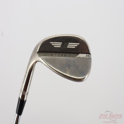 Titleist Vokey SM8 Brushed Steel Wedge Sand SW 54° 14 Deg Bounce F Grind Titleist Vokey BV Steel Wedge Flex Left Handed 35.25in