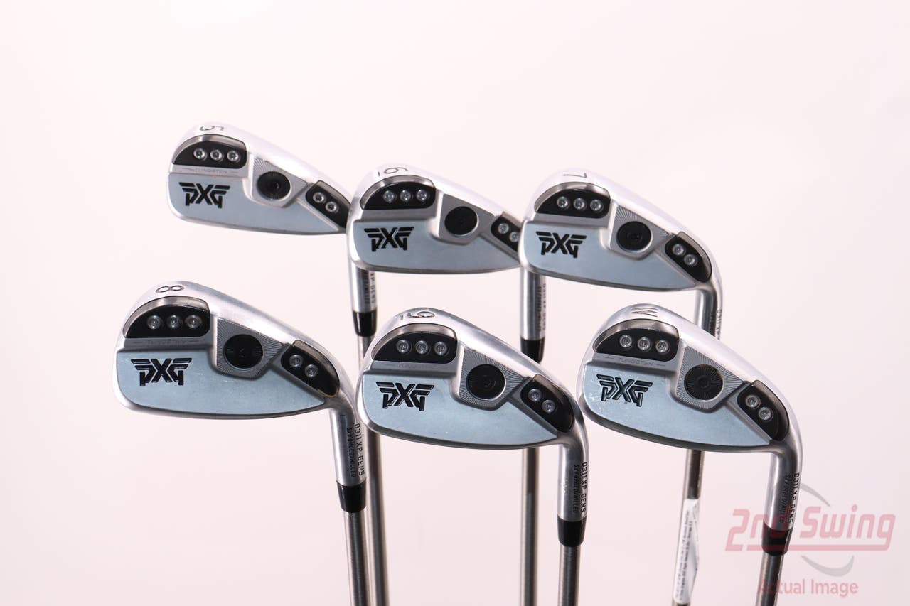 PXG 0311 XP GEN5 Chrome Iron Set 5-PW Aerotech SteelFiber fc115cw Graphite Stiff Right Handed 38.0in
