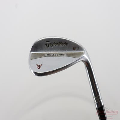 TaylorMade Milled Grind Satin Chrome Wedge Sand SW 56° 12 Deg Bounce SB True Temper Dynamic Gold Steel Wedge Flex Right Handed 35.5in