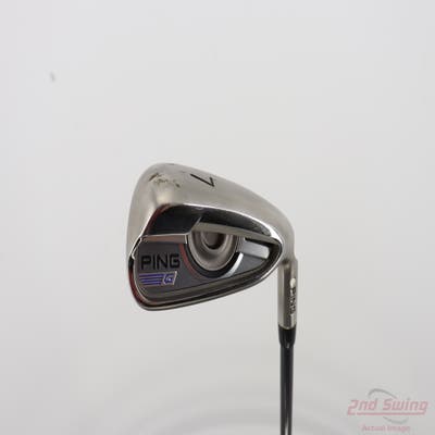 Ping 2016 G Single Iron 7 Iron Ping TFC 80i Graphite Senior Right Handed White Dot 37.25in