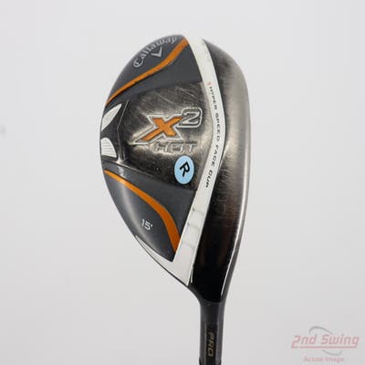 Callaway X2 Hot Pro Fairway Wood 3 Wood 3W 15° Aldila Tour Green Graphite Regular Right Handed 43.25in