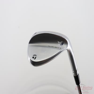 TaylorMade Milled Grind 3 Raw Chrome Wedge Lob LW 58° 12 Deg Bounce HB FST KBS Hi-Rev 2.0 Steel X-Stiff Right Handed 34.5in