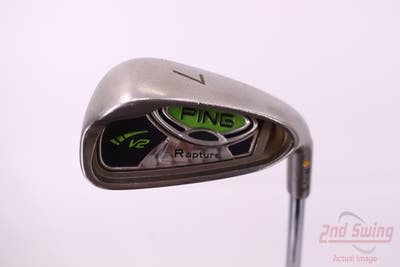 Ping Rapture V2 Single Iron 7 Iron Stock Steel Shaft Steel Stiff Right Handed Yellow Dot 36.5in