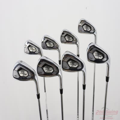 Titleist 718 AP3 Iron Set 4-PW AW True Temper AMT Black S300 Steel Stiff Right Handed +1/2"