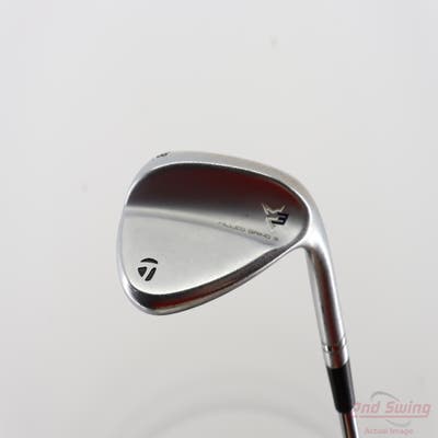 TaylorMade Milled Grind 3 Raw Chrome Wedge Lob LW 58° 11 Deg Bounce SB KBS $-Taper Lite 100 Steel Wedge Flex Right Handed 35.25in