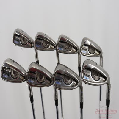 Ping 2016 G Iron Set 4-PW GW Ping CFS Distance Steel Stiff Right Handed Blue Dot STD