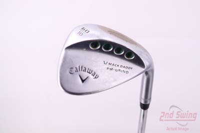 Callaway Mack Daddy PM Grind Wedge Lob LW 60° 10 Deg Bounce PM Grind FST KBS Tour-V Wedge Steel Wedge Flex Right Handed 34.5in