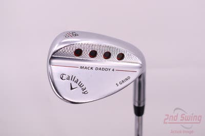 Callaway Mack Daddy 4 Chrome Wedge Lob LW 58° 10 Deg Bounce S Grind Dynamic Gold Tour Issue S200 Steel Wedge Flex Right Handed 35.0in