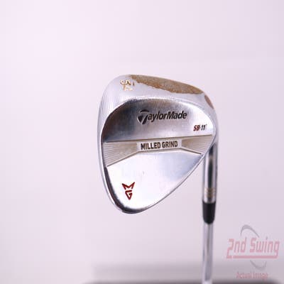 TaylorMade Milled Grind Satin Chrome Wedge Sand SW 54° 11 Deg Bounce True Temper Dynamic Gold Steel Wedge Flex Right Handed 35.0in
