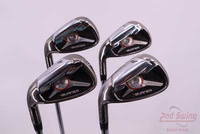 TaylorMade 2009 Burner Iron Set 8-PW AW Stock Steel Regular Left Handed 36.75in