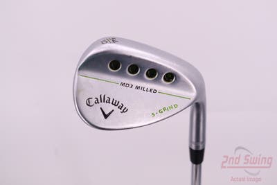 Callaway MD3 Milled Chrome S-Grind Wedge Sand SW 54° 10 Deg Bounce S Grind True Temper Dynamic Gold Steel Wedge Flex Right Handed 35.0in