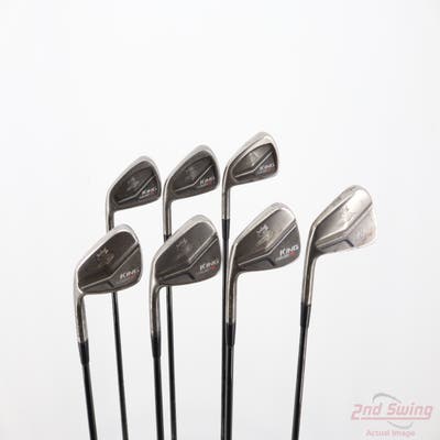 Cobra King Forged CB Iron Set 4-PW FST KBS Tour $-Taper Steel Stiff Left Handed +1/4"