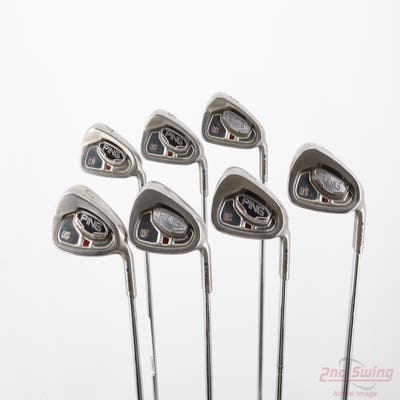 Ping i15 Iron Set 5-PW AW Ping AWT Steel Regular Right Handed Blue Dot +1/4"