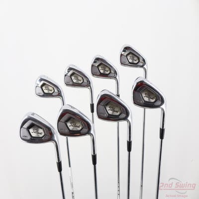 Titleist 718 AP3 Iron Set 4-PW AW True Temper AMT Black S300 Steel Stiff Right Handed +1/2"