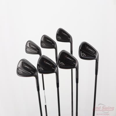 Callaway Apex Ai300 Black Shadow Iron Set 5-PW AW Dynamic Gold Mid 100 Gunmetal Steel Stiff Right Handed +1/4"