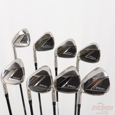TaylorMade Stealth Iron Set 5-PW AW SW Fujikura Air Speeder 50 Graphite Senior Left Handed STD