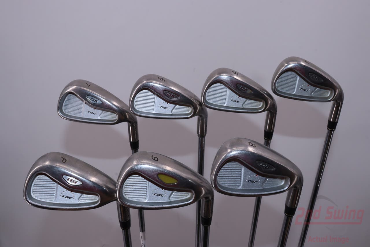 TaylorMade Rac OS 2005 Iron Set 4-PW TM T-Step 90 Steel Regular Right Handed 38.25in
