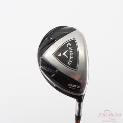 Callaway Razr X Black Fairway Wood 3 Wood 3W Callaway Stock Graphite Graphite Regular Right Handed 43.5in