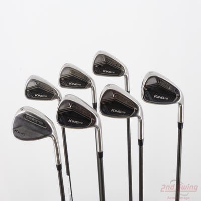 Cobra King F8 Iron Set 5-PW GW UST Recoil ES SMACWRAP Graphite Stiff Right Handed -1"