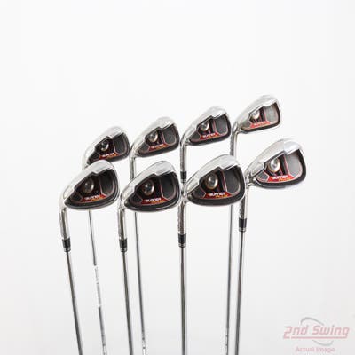 TaylorMade Burner Plus Iron Set 4-PW AW TM Burner Superfast 85 Steel Uniflex Left Handed +1/2"
