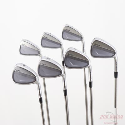 Ping i230 Iron Set 4-PW Aerotech SteelFiber i110cw Graphite Stiff Right Handed Blue Dot +1/4"