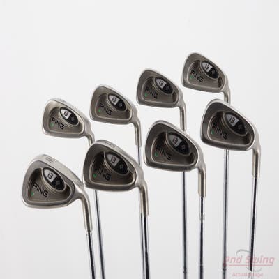 Ping i3 + Iron Set 3-PW Stock Steel Shaft Steel Stiff Right Handed Green Dot +1"