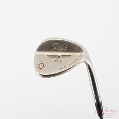 Titleist 2009 Vokey Spin Milled Black Wedge Lob LW 60° 7 Deg Bounce Titleist Vokey BV Steel Wedge Flex Right Handed 35.0in