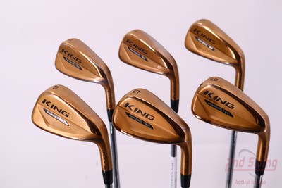 Cobra KING Forged Tec Copper Iron Set 6-PW AW FST KBS Tour $-Taper Lite Steel Stiff Right Handed 38.5in