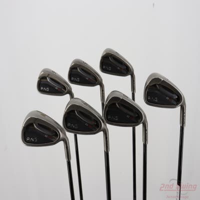 Ping G25 Iron Set 4-PW FST KBS $-Taper Black PVD Steel Stiff Right Handed Black Dot +1/4"