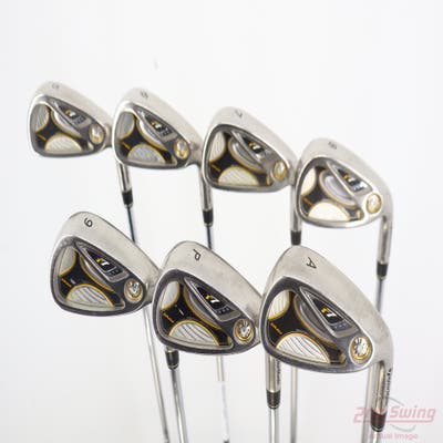 TaylorMade R7 Draw Iron Set 5-PW AW TM T-Step 90 Steel Regular Right Handed +1"