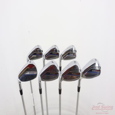 Cobra King F7 One Length Iron Set 5-PW GW FST KBS Tour C-Taper Lite 110 Steel Stiff Right Handed -1/2"