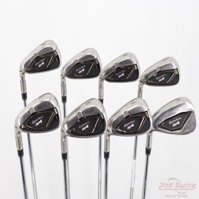 TaylorMade M4 Iron Set 4-PW AW Nippon NS Pro Modus 3 Tour 120 Steel Stiff Left Handed +1/4"