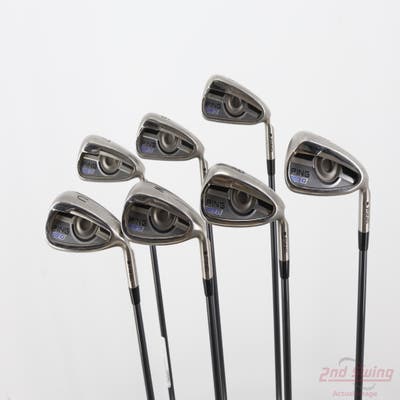 Ping 2016 G Iron Set 5-PW AW Ping TFC 80i Graphite Senior Right Handed Black Dot +1/2"