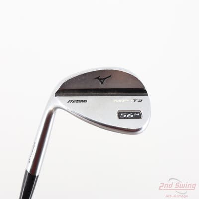 Mizuno MP T5 White Satin Wedge Sand SW 56° 14 Deg Bounce True Temper Dynamic Gold Steel Wedge Flex Left Handed 35.5in