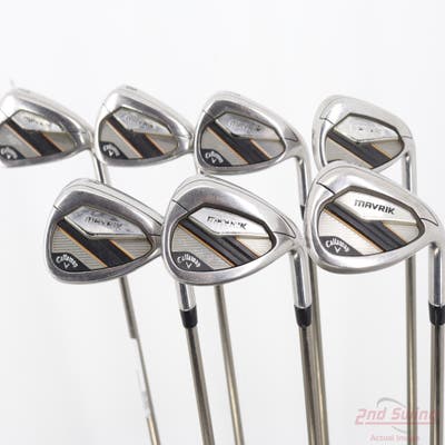 Callaway Mavrik Iron Set 7-PW AW GW SW UST Mamiya Recoil ESX 450 F1 Graphite Ladies Right Handed -1 1/4"