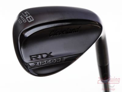 Mint Cleveland RTX ZipCore Black Satin Wedge Lob LW 58° 12 Deg Bounce Dynamic Gold Spinner TI Steel Wedge Flex Right Handed 35.0in
