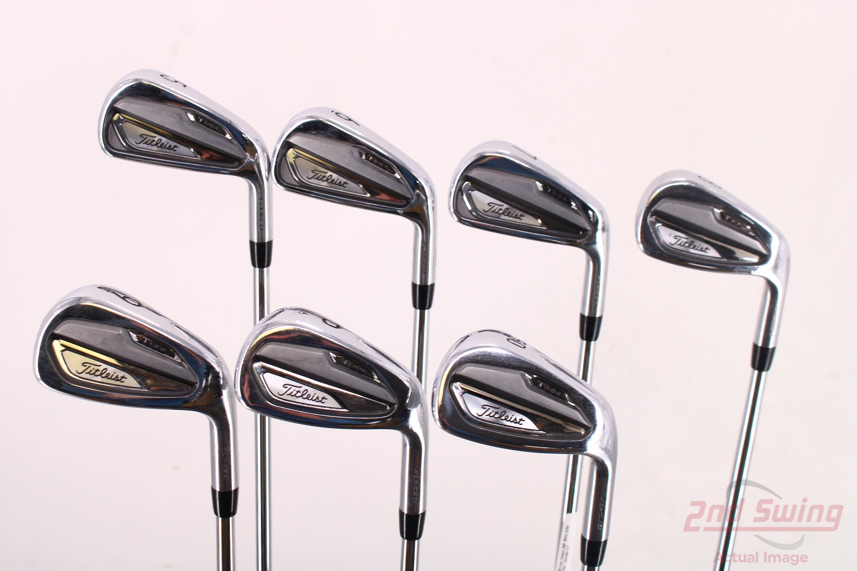 Titleist T100 Iron Set 5PW GW True Temper AMT White S300 Steel Stiff