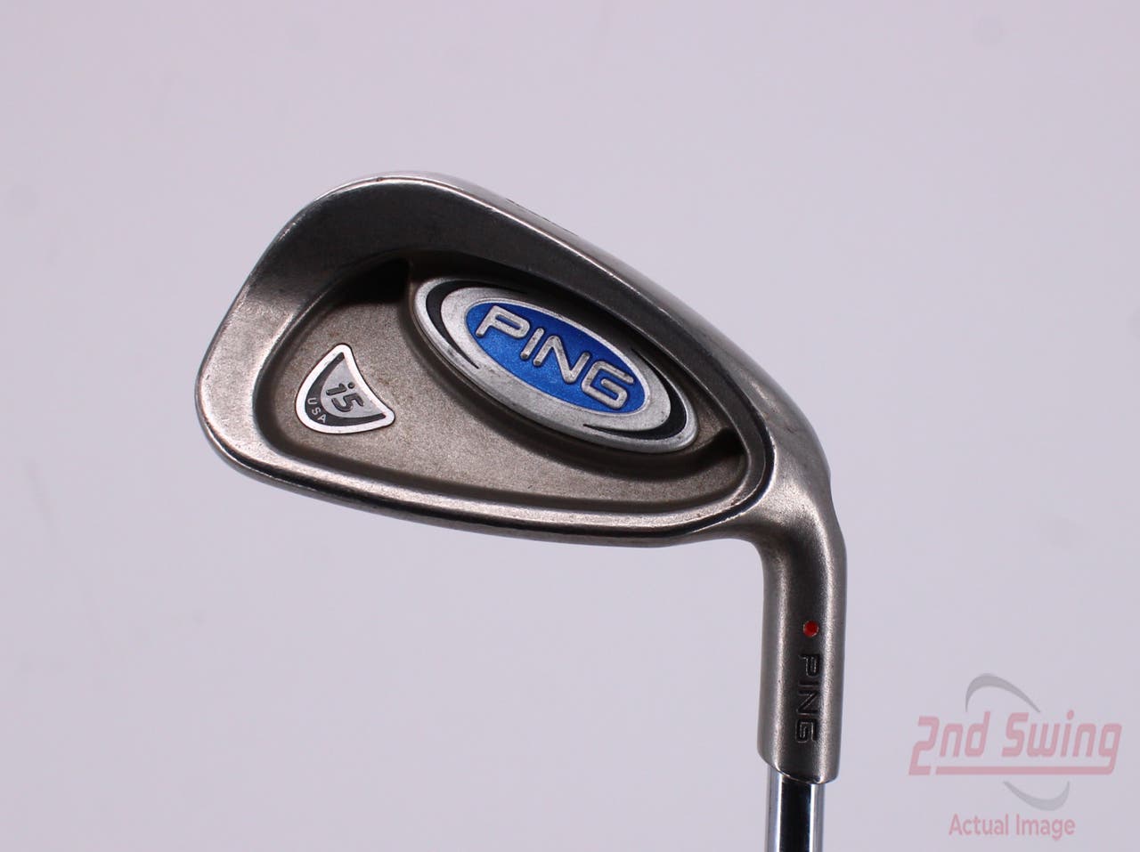 Ping i5 Single Iron 8 Iron Stock Steel Shaft Steel X-Stiff Right Handed Red dot 36.25in