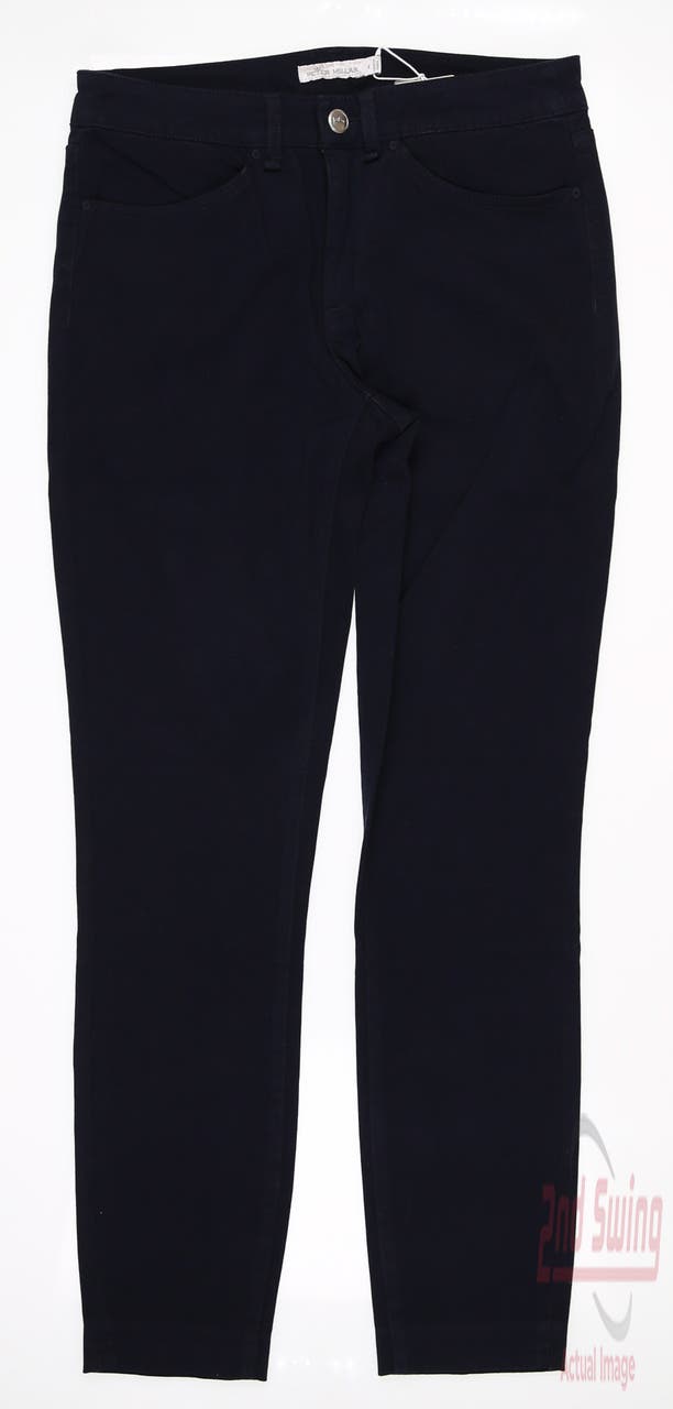 New Womens Peter Millar Golf Pants 4 Navy Blue MSRP $109 LE0B46