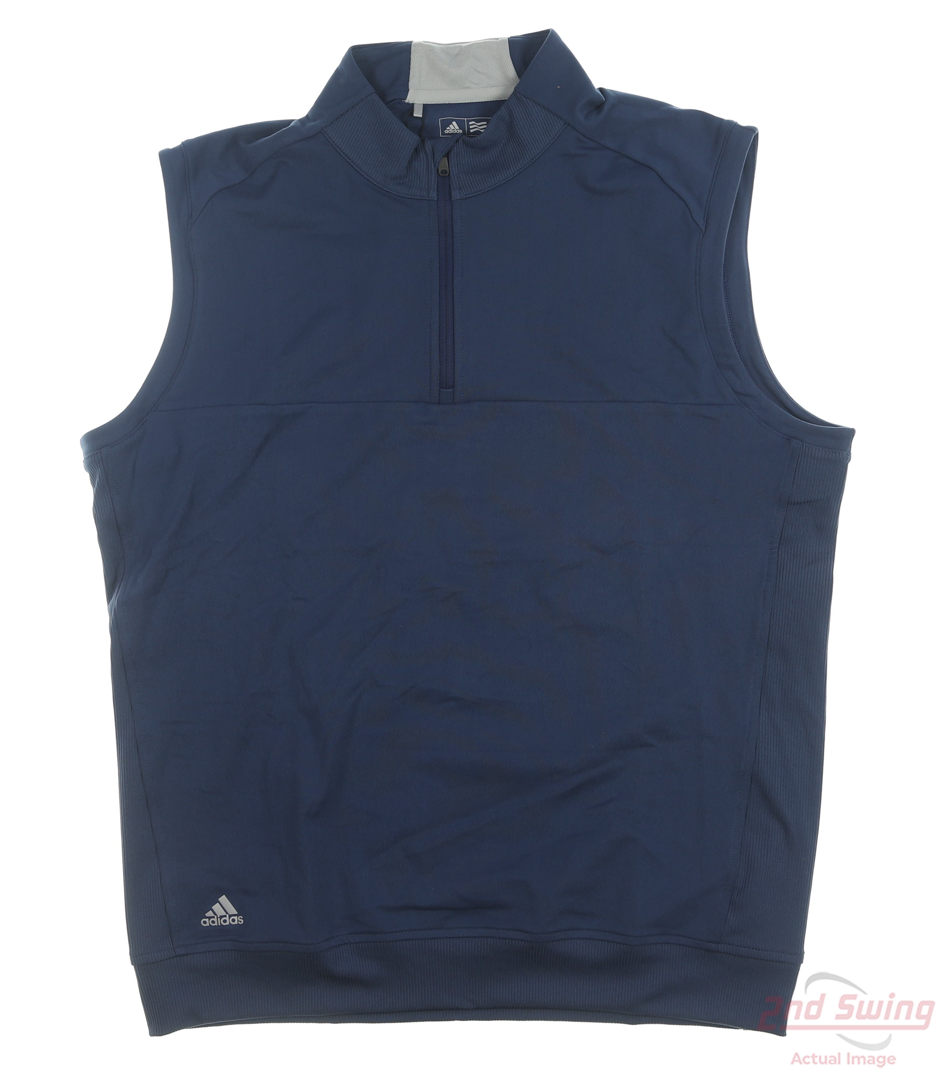 New Mens Adidas Golf Vest Medium M Navy Blue MSRP 65 2nd Swing Golf