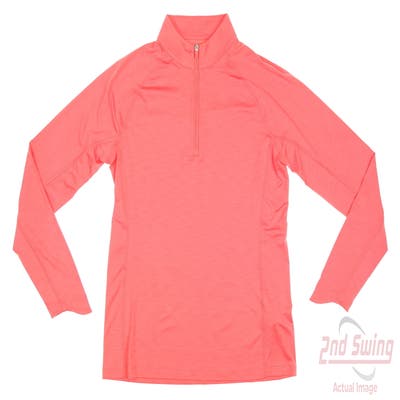 New Womens Puma Youv 1/4 Zip Pullover Small S Loveable Heather MSRP $70