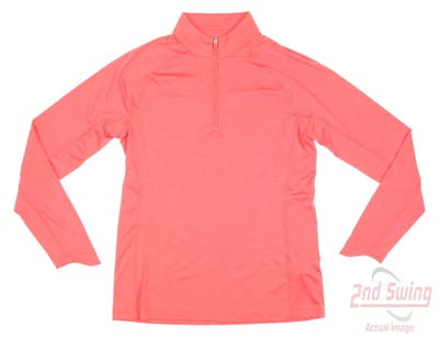 New Womens Puma Youv 1/4 Zip Pullover Small S Loveable Heather MSRP $70